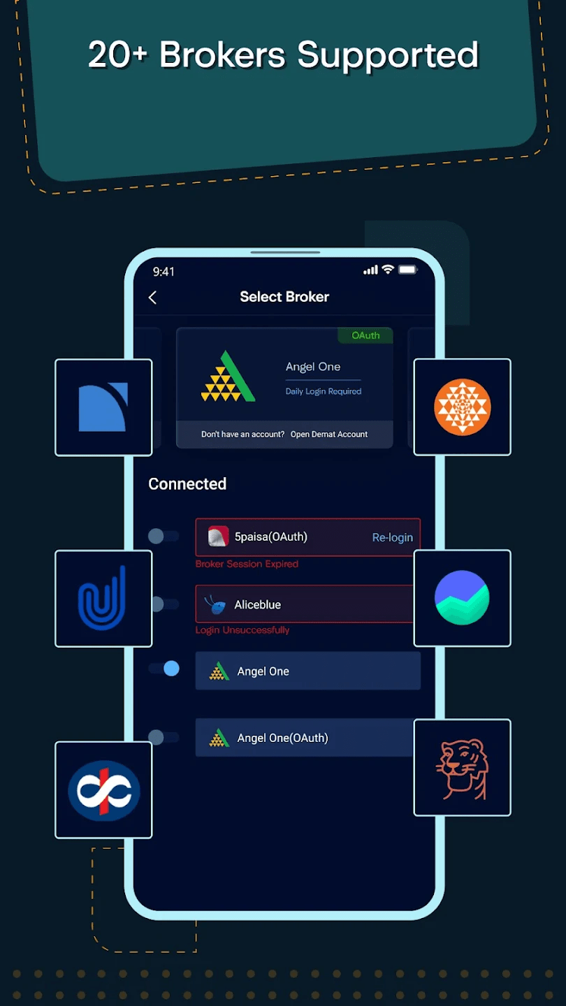 Algo Success P&L dashboard screen